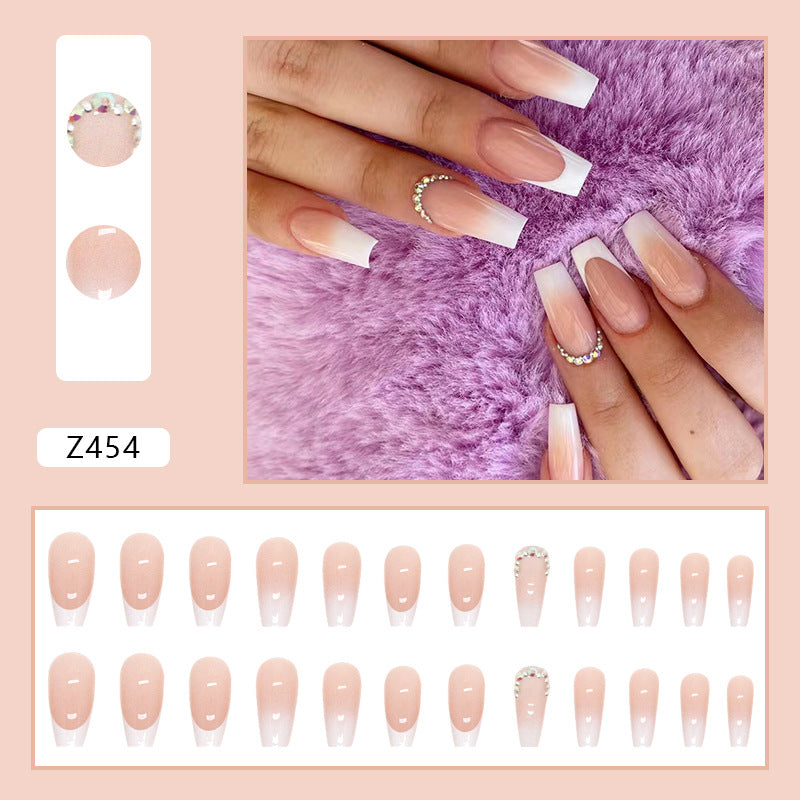 Wholesale Gradient Diamond Resin Nail Stickers